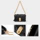 Single shoulder crossbody chain carrying small square bag Single shoulder crossbody chain carrying small square bag