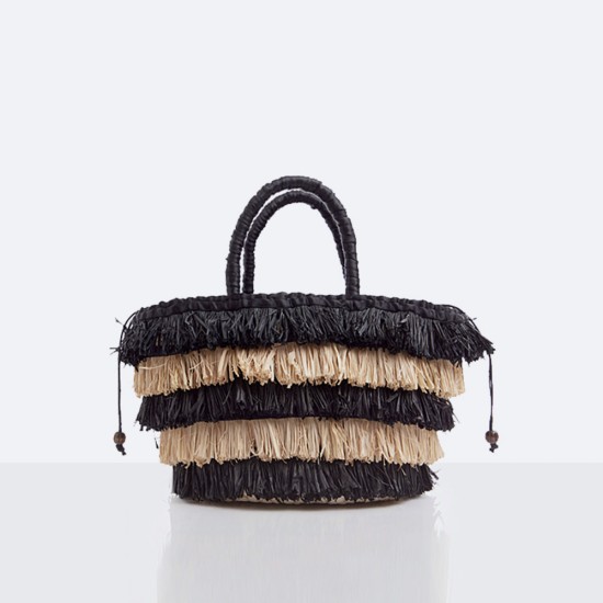 Straw bag, raffia, tassel tote, vacation shoulder bag, woven bag - Memoo.com Straw bag, raffia, tassel tote, vacation shoulder bag, woven bag - Memoo.com