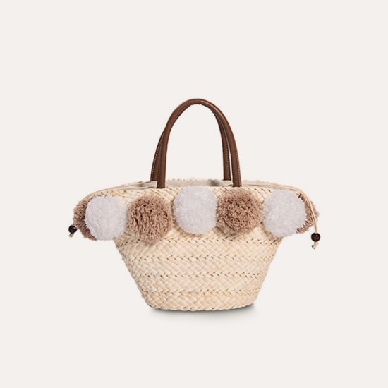 Handbag trendy hairball woven bag Handbag trendy hairball woven bag