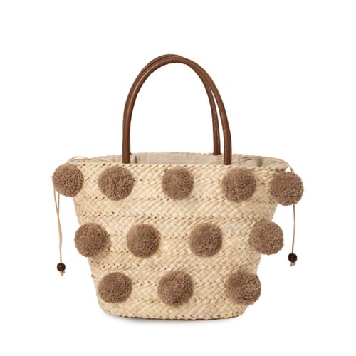 Original handmade hairball cute one-shoulder tote bag