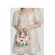 Hand-woven changing bag baby bag solid color straw Hand-woven changing bag baby bag solid color straw