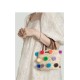 Hand-woven changing bag baby bag solid color straw Hand-woven changing bag baby bag solid color straw