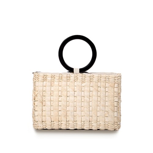 Handmade vacation fashion square straw bag handbag summer new