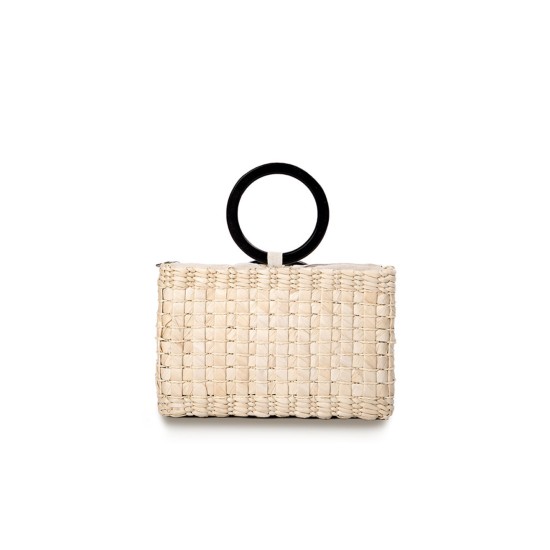 Handmade vacation fashion square straw bag handbag summer new Handmade vacation fashion square straw bag handbag summer new