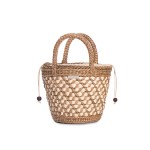 Straw bag fresh casual portable bucket bag