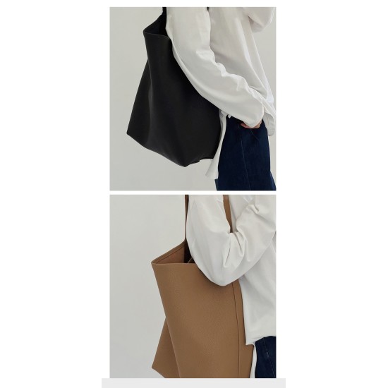 Large-capacity bucket bag simple premium shoulder bag Large-capacity bucket bag simple premium shoulder bag