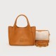 Shoulder-slung vegetable basket with a small bag of children Shoulder-slung vegetable basket with a small bag of children