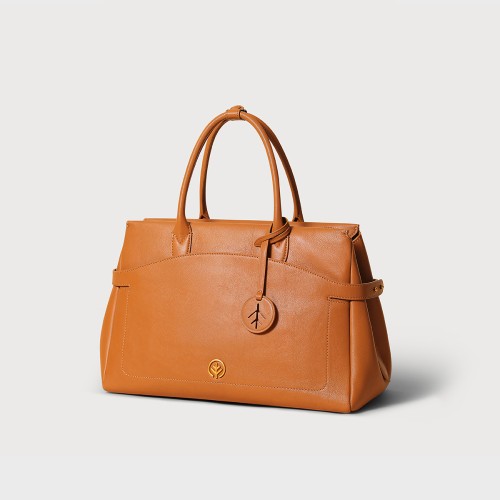 Cowhide large capacity minimalist handbag retro commuter briefcase Cowhide large capacity minimalist handbag retro commuter briefcase
