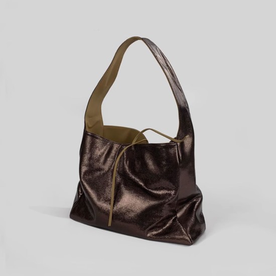 Sequin textured top layer cowhide pocket bag - Memoo.com Sequin textured top layer cowhide pocket bag - Memoo.com