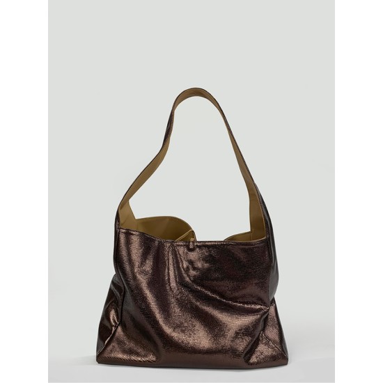 Sequin textured top layer cowhide pocket bag - Memoo.com Sequin textured top layer cowhide pocket bag - Memoo.com