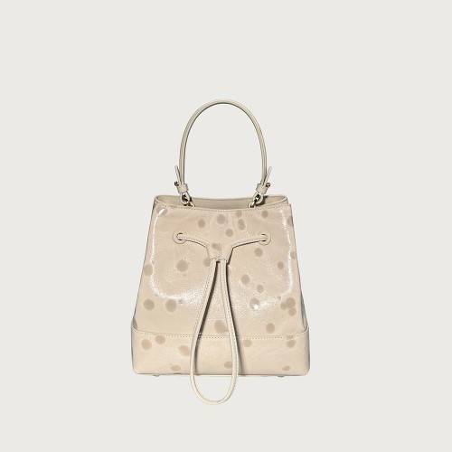 Drawstring bucket bag for female designer, top layer cowhide commuting hand-held shoulder bag Drawstring bucket bag for female designer, top layer cowhide commuting hand-held shoulder bag