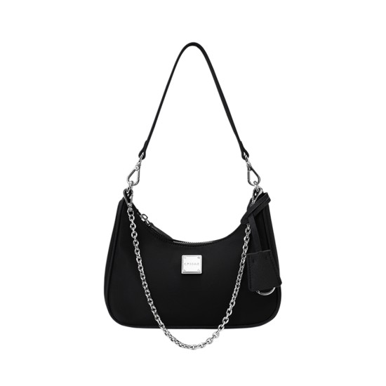 Hobo armpit bag nylon chain small bag crescent tooth bag - Memoo.com Hobo armpit bag nylon chain small bag crescent tooth bag - Memoo.com