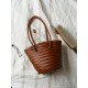 French basket cowhide woven handbag lady - Memoo.com French basket cowhide woven handbag lady - Memoo.com