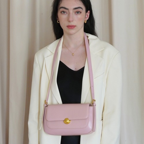 Homemade leather women's bag niche design handbag shoulder bag crossbody bag Homemade leather women's bag niche design handbag shoulder bag crossbody bag