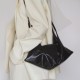 Head layer cowhide oil wax shoulder bag, crossbody bag, hand-held cow horn bag, folding bag Head layer cowhide oil wax shoulder bag, crossbody bag, hand-held cow horn bag, folding bag