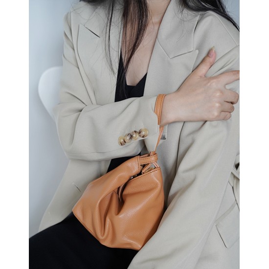 Small original cowhide zipper Wonton leather handbag antique bag - Memoo.com Small original cowhide zipper Wonton leather handbag antique bag - Memoo.com