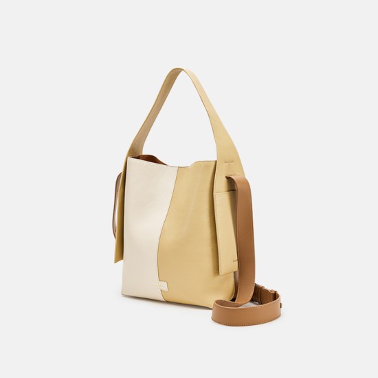 Hanging ear tote series top layer cowhide commuting shoulder bag Hanging ear tote series top layer cowhide commuting shoulder bag