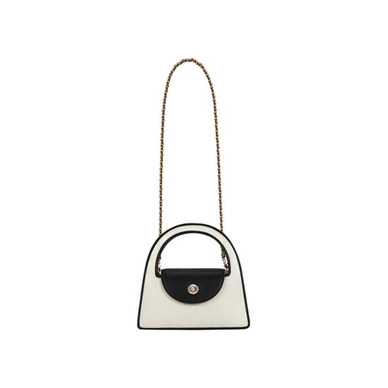 Compact handbag in black and white contrasting fashion - Memoo.com Compact handbag in black and white contrasting fashion - Memoo.com