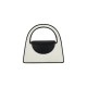 Compact handbag in black and white contrasting fashion - Memoo.com Compact handbag in black and white contrasting fashion - Memoo.com