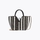 Striped casual pearl clasp fanned shoulder bag - Memoo.com Striped casual pearl clasp fanned shoulder bag - Memoo.com