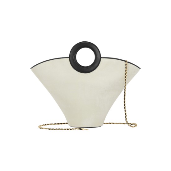 Scalloped style stylish black and white handbag Scalloped style stylish black and white handbag