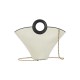Scalloped style stylish black and white handbag Scalloped style stylish black and white handbag