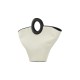 Scalloped style stylish black and white handbag Scalloped style stylish black and white handbag
