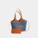 Denim tote bag in contrasting commuter shoulder bag - Memoo.com Denim tote bag in contrasting commuter shoulder bag - Memoo.com
