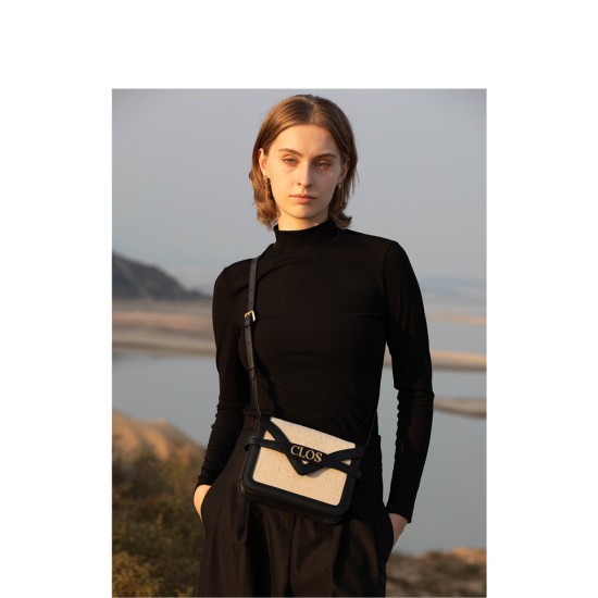 Crossbody bag womens canvas patchwork cowhide womens bag - Memoo.com Crossbody bag womens canvas patchwork cowhide womens bag - Memoo.com