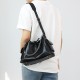 Goat skin all steel hardware carryall black warrior commuting tote bag shoulder bag - Memoo.com Goat skin all steel hardware carryall black warrior commuting tote bag shoulder bag - Memoo.com