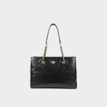 One-shoulder high-capacity commuter women's cowhide tote bag chain bag