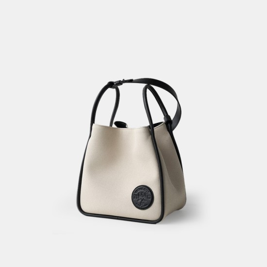 Large-capacity commuter canvas bag textured hand-carried shoulder crossbody bag Large-capacity commuter canvas bag textured hand-carried shoulder crossbody bag