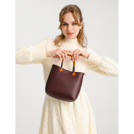 Cowhide bucket bag tote bag - Memoo.com Cowhide bucket bag tote bag - Memoo.com