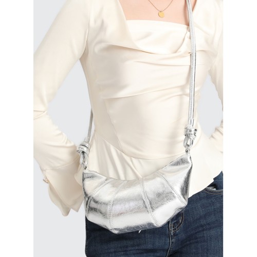 Croissants, women's bags, cowhide simple Croissants, women's bags, cowhide simple