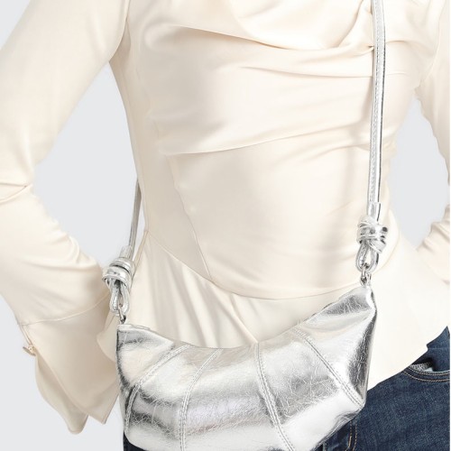 Croissants, women's bags, cowhide simple Croissants, women's bags, cowhide simple