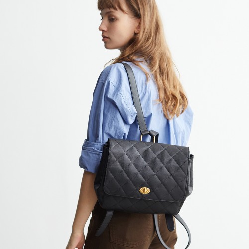 Leather British-style backpack Head layer cowhide college backpack Leather British-style backpack Head layer cowhide college backpack