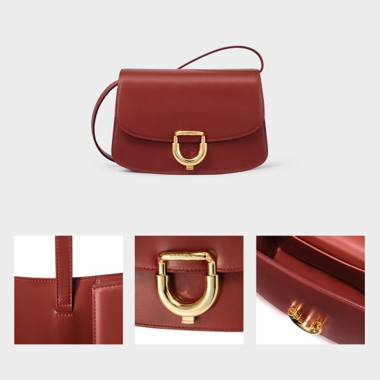 Genuine leather shoulder crossbody bag and saddle bag Genuine leather shoulder crossbody bag and saddle bag