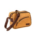 Oil wax calf leather camera bag