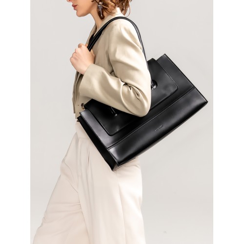 Tote square bag real cowhide Leather Tote bag