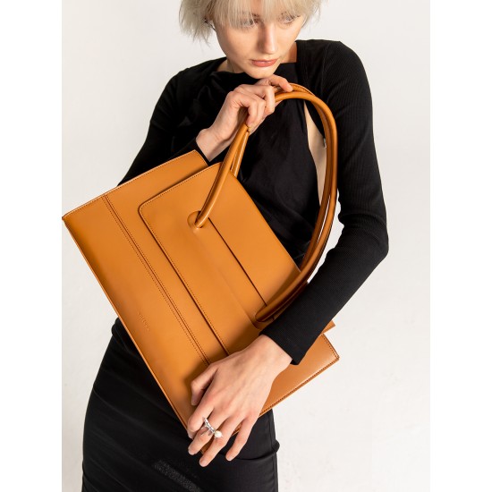 Tote square bag real cowhide Leather Tote bag Tote square bag real cowhide Leather Tote bag