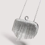 Texture Rhinestone Clutch  Evening bag