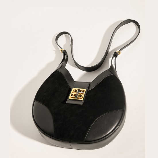 One-shoulder crossbody bag womens large-capacity Hobo saddle bag - Memoo.com One-shoulder crossbody bag womens large-capacity Hobo saddle bag - Memoo.com