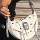 Croissant TESSA large capacity motorcycle shoulder crossbody bag armpit bag - Memoo.com Croissant TESSA large capacity motorcycle shoulder crossbody bag armpit bag - Memoo.com