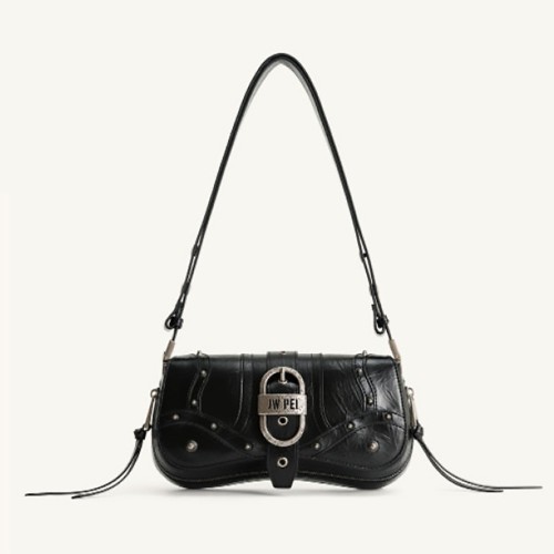 leather baguette bag