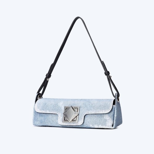 Genuine leather bag women's original exclusive crossbody baguette bag