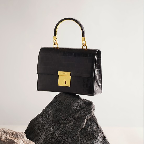 Crocodile texture hand-held small square bag leather womens bag - Memoo.com Crocodile texture hand-held small square bag leather womens bag - Memoo.com