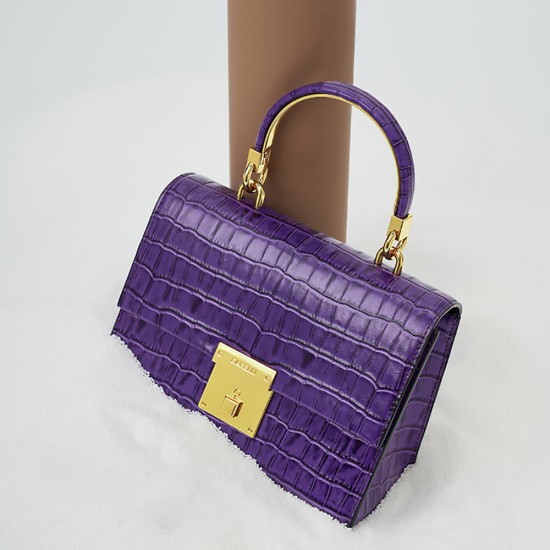 Crocodile texture hand-held small square bag leather womens bag - Memoo.com Crocodile texture hand-held small square bag leather womens bag - Memoo.com