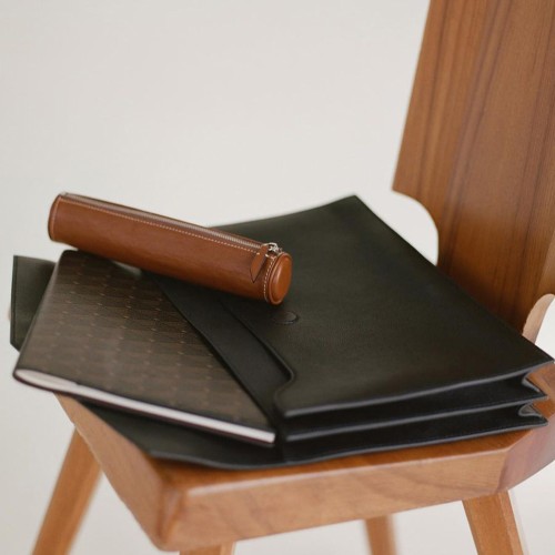 File envelope ipad tablet bag cowhide clutch