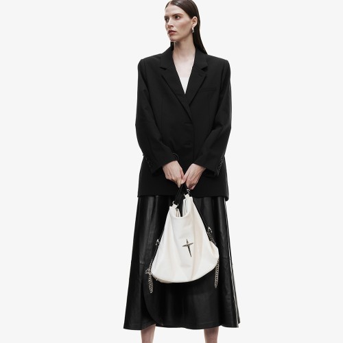 Chain leather bag women's backpack Chain leather bag women's backpack