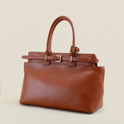 Cowhide large-capacity hand-held commuter bag shoulder bag Cowhide large-capacity hand-held commuter bag shoulder bag